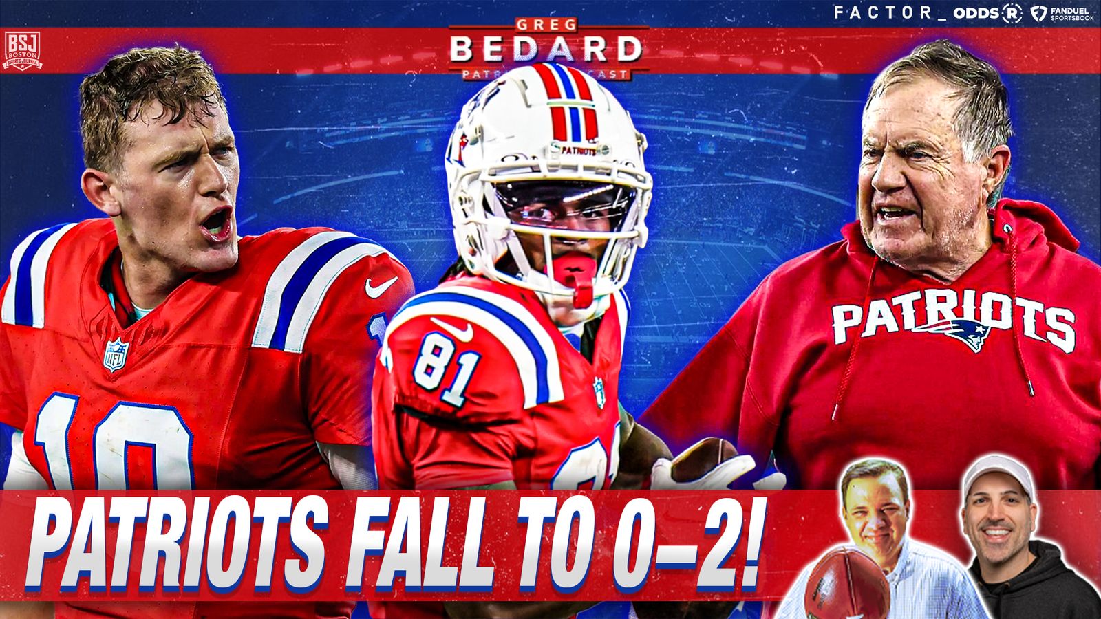 .@fdsportsbook & @drink_AG1 Bedard Patriots Podcast: NE Doesn't Compete ...